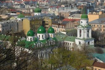 Ortodoksi ukrainsk ortodokse kirke Florovsky-klosteret